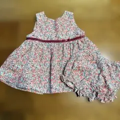 タルティーヌ エ ショコラ 花柄ワンピースとショートパンツセット