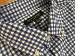 BANANA REPUBLIC チェック柄長袖シャツ M