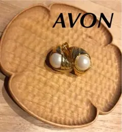 AVON エイボン ゴールド パール イヤリング  ヴィンテージ