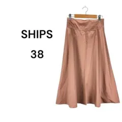 シップス　SHIPS フレアスカート 38サイズ くすみピンク　コットンmixのサムネイル