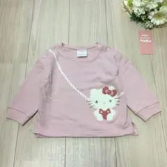 フタフタ　ハローキティ　ポシェット　トレーナー　サガラ刺繍