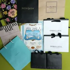 北海道銘菓白い恋人・ティファニー・アナスイを含むショッパー ショップ紙袋10枚