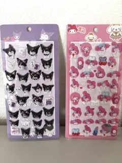 マイメロ クロミ ボンボンドロップシール サンリオ 透明 クリア シール