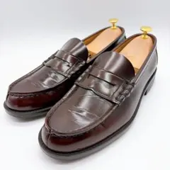 【美品】HARUTA ハルタ 27.5 3E コインローファー 本革 ブラウン