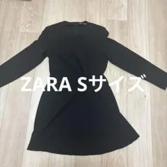 ZARA ブラック 長袖ワンピース Sサイズのサムネイル