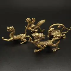 龍と鳳凰 金属製 置物 2体セット - メルカリ