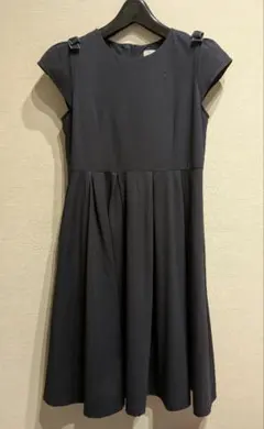 組曲 フレアワンピース 半袖 濃紺 160cm