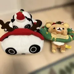 リラックマ ×たれぱんだ サンエックス90周年 ぶらさげぬいぐるみ 限定