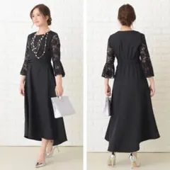 【新品】Lace Ladies　フィッシュテールロングドレス　定価8780円　L