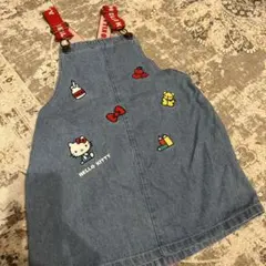 バースデイ×ハローキティ ジャンバースカート 120cm