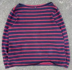 OLD UNIQLO archive 00s ボーダー ロンT y2k red