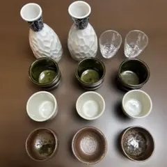 白い徳利と酒器セットまとめ売り