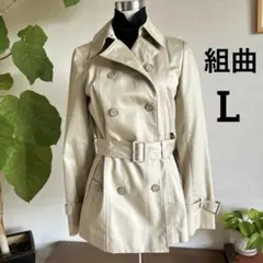 組曲　KUMIKYOKU トレンチコート ショート　ライトアウター　ベージュL