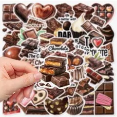 ステッカー シール チョコレート柄 50枚 チョコ chocolate