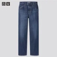 UNIQLO ユニクロレギュラーフィットストレートハイライズジーンズ 25センチ