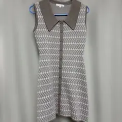 rienda ノースリーブミニワンピース ベルト付き