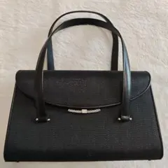 桂由美 ホースヘア 馬毛 2way フォーマル ハンドバッグ 黒のサムネイル