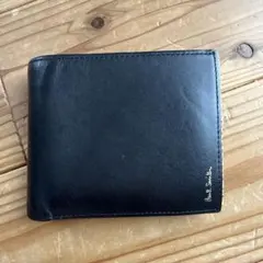 Paul Smith 黒 レザー 二つ折り財布