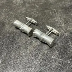 エルメス ヴィンテージ コンビ カフス 925 ゴールド ミネルヴァ刻印
