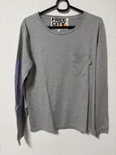 FREE CITY グレー 長袖カットソー サイズ2のサムネイル
