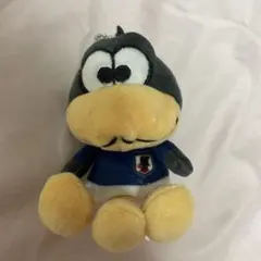 サッカー日本代表 カラスのキャラクター ぬいぐるみキーホルダーカララ