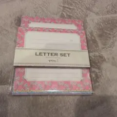 MIDORI LETTER SET 花柄 24枚