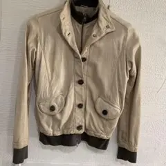 ジョルジオブラット　レザーブルゾン　ベージュ　ほぼ未使用