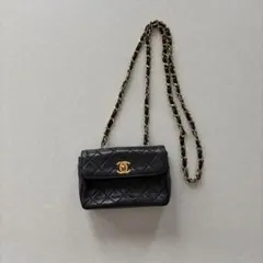 CHANEL-ヴィンテージ ミニマトラッセ チェーンショルダーバッグ