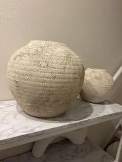 ZARA HOME 花瓶 荒い質感　2個セットのサムネイル