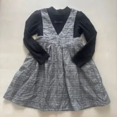 anyFAM チェック柄ワンピース 120