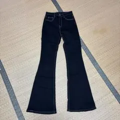 SHEIN ブラック ブーツカットデニム S