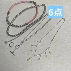 パールいろいろ　ネックレス　リング　淡水ほか　6点セット　まとめ売り