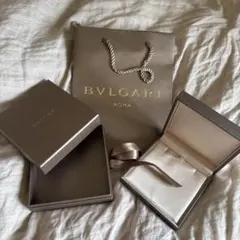 BVLGARI ジュエリーケース グレー ネックレス　ブルガリ　ギフトボックス