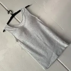 て*る様 サンプル品カップ付きタンクトップ グレー リブ素材