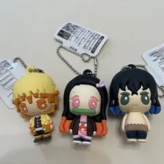 鬼滅の刃　立体ラバーマスコット　3つセット