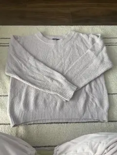 Kastane リブ編み長袖セーター