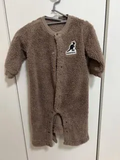 KANGOL BABY カンゴール ボア カバーオール ブラウン 70