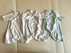 ユニクロ　2wayオール　3枚セット　ベビー肌着　50-60 男の子