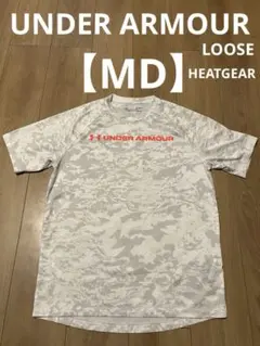 MD アンダーアーマー ウェア Tシャツ ヒートギア 半袖 白 迷彩 夏 野球