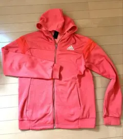 adidas アディダス ジャージ パーカー オレンジ L