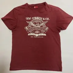 レトロ 希少 Levi Strauss & Co. 半袖Tシャツ ボルドーMのサムネイル