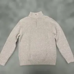 UNIQLO ハーフジップセーター ベージュ L