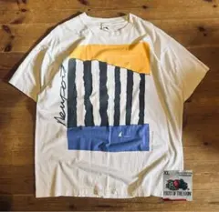 Ｔシャツ 古着 90s Fruit フルーツ ART アートT 白 アメリカ製