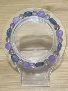 90.商品入れ替え値引き‼️アメジスト・カイヤナイトブレスレット