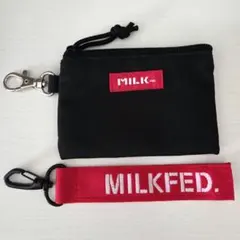 【匿名配送】MILKFED. ミルクフェド ミニポーチ タグ 2点のサムネイル