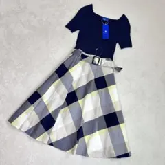 【新品未使用/桐谷美玲着用モデル】ブルーレーベルクレストブリッジ　ワンピース　M