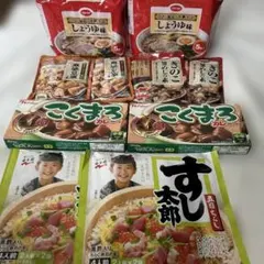 食品　こくまろカレー　すし太郎　麻婆豆腐の素　釜めしの素　インスタントラーメンのサムネイル