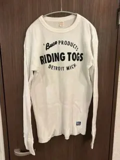 Buco RIDING TOGS ワッフル長袖カットソー ホワイト Lのサムネイル