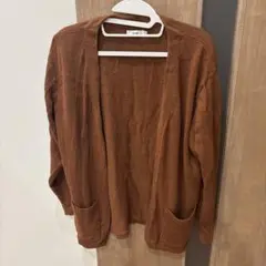 KOE メンズカーディガン ブラウン Mサイズのサムネイル