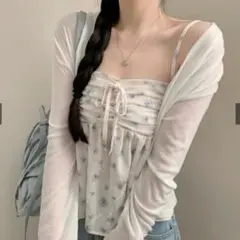 GRL シアーカーディガン[ks112] ※カーディガンのみ